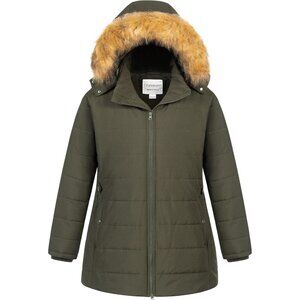 Women's Plus Size Winter Puffer Jacket Warm Long Winter Coats Quilted Waterproof